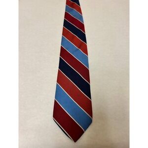 Brooks Brothers Necktie Mens One Size Multicolor Striped‎ Silk Repp Designer